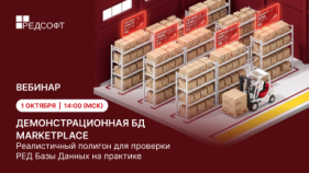 Вебинар | Демонстрационная БД Marketplace Реалистичный полигон для проверки РЕД Базы Данных на практике