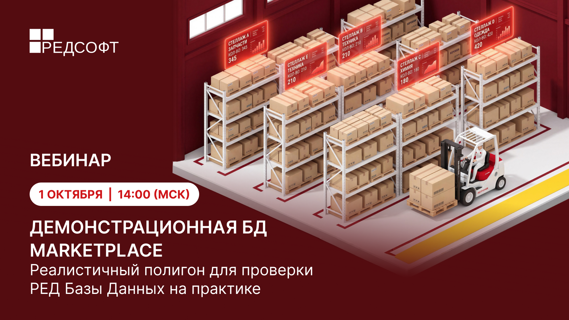 Вебинар | Демонстрационная БД Marketplace Реалистичный полигон для проверки РЕД Базы Данных на практике